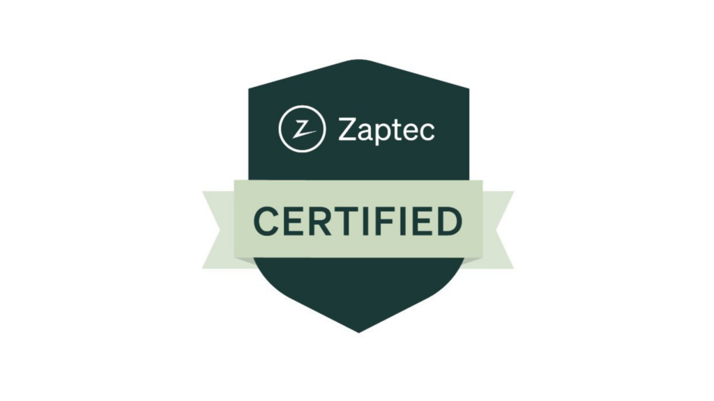 Wij zijn gecertificeerd Zaptec installateur!